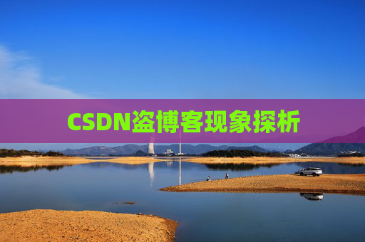 CSDN盗博客现象探析 CSDN盗博客现象探析